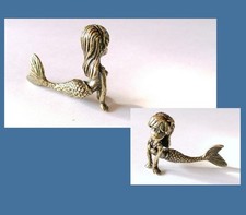 Messing Figur Meerjungfrau