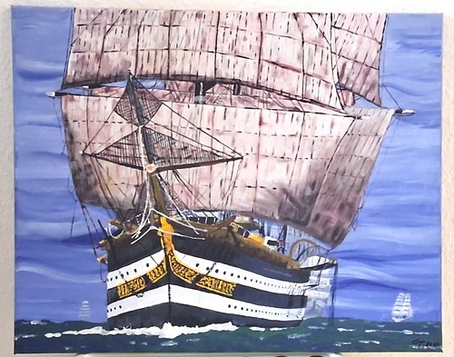 Bild auf leinwand handgemalt - bild,