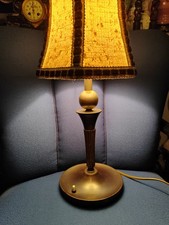 Tischlampe Nachttischlampe Textilschirm E27 Missing Vintage Antik Deko.