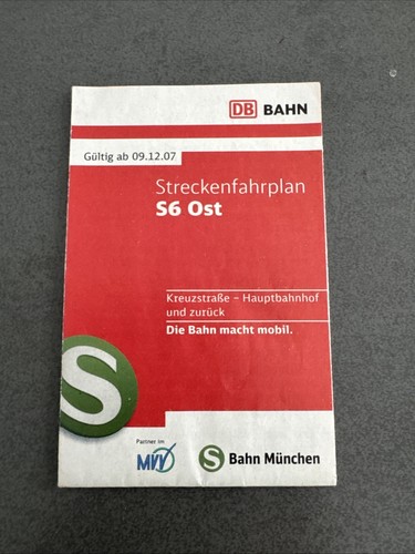 Streckenfahrplan ost - streckenfahrplan, s6