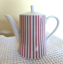 MELITTA ZÜRICH Streifen ROT kleine Kaffeekanne 5-35  0,35 Liter TOP Mokkakanne