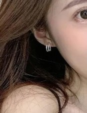 Ohrringe Paar Trio Hoop Damen