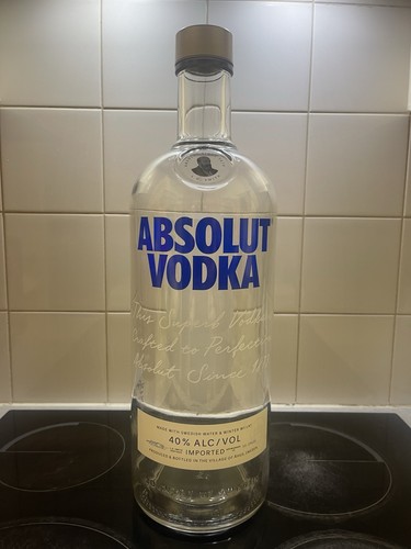 Absolut vodka leerflasche - vodka,