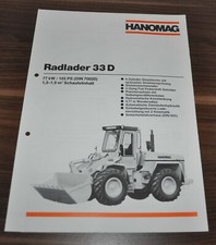 1985 hanomag radlader 33d - 1985,