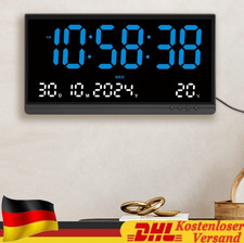21'' XXL Digitaluhr Wanduhr mit Temperatur Datum Woche LED Anzeige Haus Büro