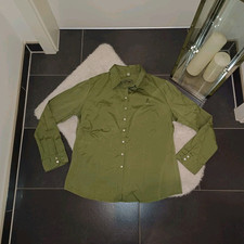 Neu Hemdbluse grün grasegger L 42 44 Hemd baumwolle TopZustand