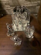 Kristall Figuren swarovski 4 Figuren Konvolut Elefant, Koala, Bär und Schwäne 