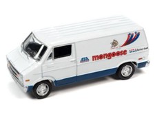 DODGE Van - Mongoose BMX Team - 1977 - white / blue - Johnny Lightning 1:64