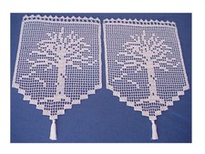 Häkelgardine Handarbeit