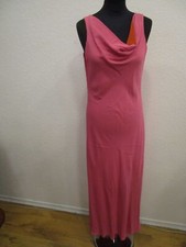 Maxi Kleid Wendekleid ärmellos rosa/orange Gr.36 (W135-22)