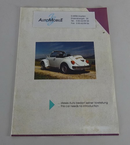 Prospekt broschüre vw - prospekt, /