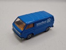 Siku #1331 VW Bus T3 Kastenwagen blau InterRent im guten Zustand 
