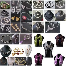 Sonderposten Restposten Schmuck 75 Teile Ohrringe Kette Armband Tücher Set P3009