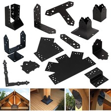 Winkelverbinder Holzverbinder Bauwinkel Stuhlwinkel Balkenschuh verzinkt schwarz