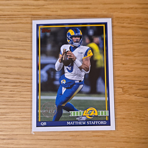 Topps matthew stafford - topps, los