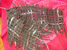 Schal handgefertigt gefilzt als Gitter  braun Filzschal  NEU