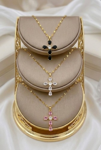 Kreuzanhänger mit kette 18kt - mit,