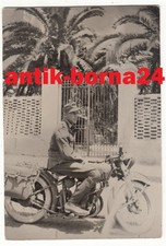 Foto WH Soldat Kradmelder Motorrad BMW Zündapp DAK Afrikakorps Südfront #111