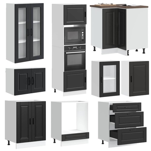 Schwarz küchenschrank - schwarz,