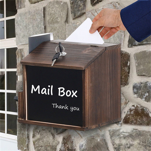 Antik holz briefkasten - antik,