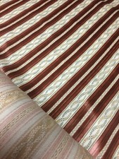 136 Polsterstoff Antik Biedermeier altrosa Streifen Polsterer Möbelstoff  je Met