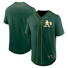 MLB Trikot Oakland Athletics A's Core Foundation grün  Poly Baseball Jersey