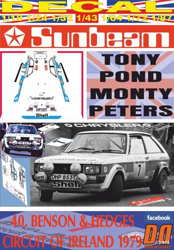 Decal talbot sunbeam lotus - decal,