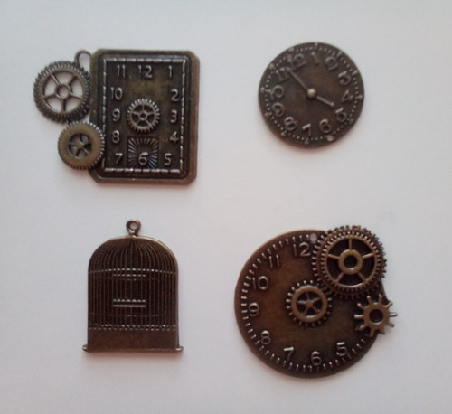 Steampunk metallteile uhr - steampunk,