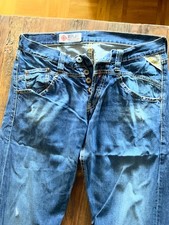  Replay Jeans MV 973 in W33 und L34 in einem Vintage Blau, Bundweite 42cm 