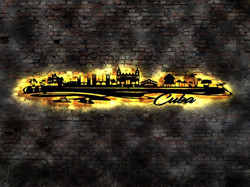 Led deko cuba - 3d, kuba