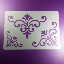 A3 Schablone Eck Ornament 3