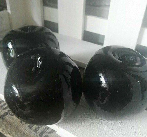 äpfel schwarz glanz 9cm - Äpfel,