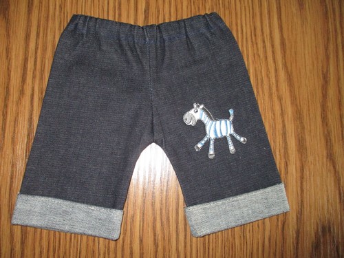 Süße puppen jeanshose - puppen-jeanshose, 40