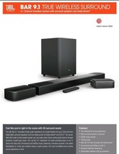 JBL Bar 9.1 True Wireless Surround Soundanlage mit Subwoofer 1000