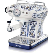 Ariete Kaffeemaschine 1389 Capri für Kaffeepulver und Pads 850W blau weiß