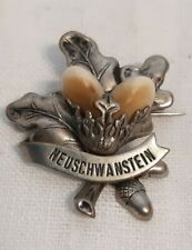 Schloss Neuschwanstein Brosche Grandl Reiseandenken Vintage Jagdbrosche Grandel