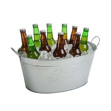 Zinkwanne Getränkewanne Getränkekühler Sektkühler Eiseimer Gartenparty Kübel