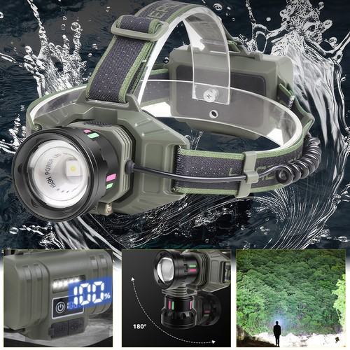 300000lm led stirnlampe super - 300000lm,