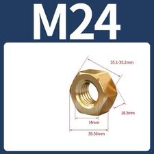 Sechskantmuttern Messing DIN