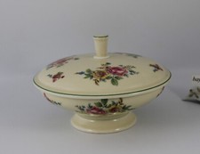 Thomas Ivory, Bavaria - Deckeldose Bonboniere D. 16 cm. Elfenbein, Blumen