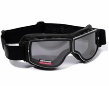 BARUFFALDI JTT CLASSIC MOTORRADBRILLE - SCHWARZ - **BRANDNEU** (500122)