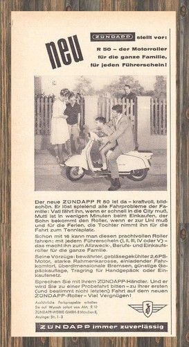 Zündapp r50 reklame - r50,