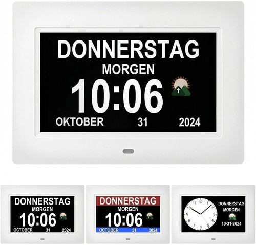 Seniorenuhr digitaler kalender - seniorenuhr,