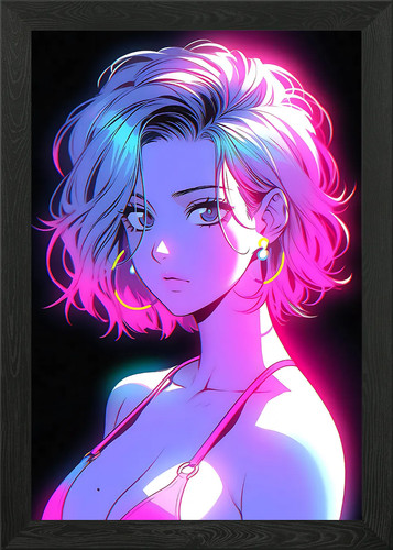 Retro schönes anime mädchen - retro,