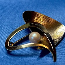 Doublé Vintage-Brosche mit