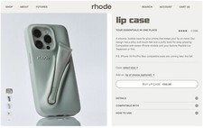 Rhode - iPhone 14 pro Max Hülle - GRAU Lip Case