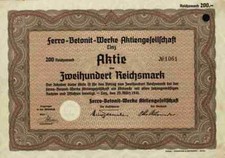 Ferro Betonit Werke AG 1941