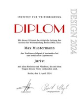 Diplom Urkunde Fake Nachbildung Requisite Urkunde, Zeugnis