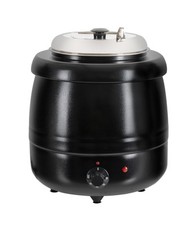 B-WARE Elektrischer 10 L Suppentopf 400 W Edelstahl Thekenkessel Suppenwärmer