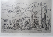 Karl Stirner, Originalradierung, signiert u. bezeichnet, 1914, Castellamare, ger